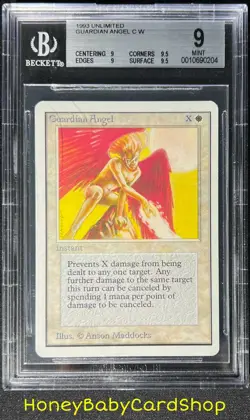 MTG Unlimited Edition 1993 Guardian Angel BGS 9.0Q++ (Quad++) MINT 93/94 - Image 1
