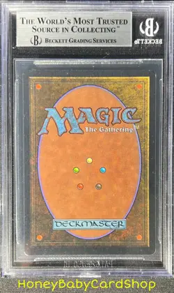 MTG Unlimited Edition 1993 Merfolk of the Pearl Trident BGS 9.0 MINT 93/94 - Image 2