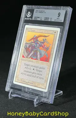 MTG Unlimited Edition 1993 Holy Armor BGS 9.0 MINT Old School 93/94 - Image 3