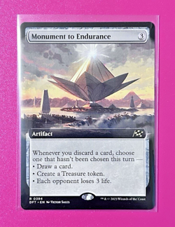 *Monument to Endurance* (Extended Art) -Aetherdrift (DFT) #394- NM Regular Rare - Image 1