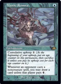 Mystic Remora (Retro Frame) - Dominaria Remastered - Magic MTG NM - Image 1
