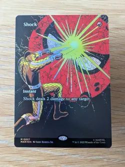 Shock - Borderless - M 0027- Foil - Marvel's Spider-Man- NM/M - Image 2
