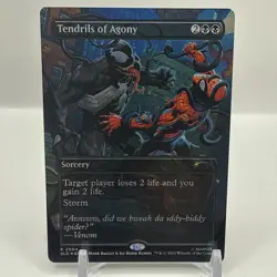 Tendrils of Agony Marvel Secret Lair Foil MTG Venom Spider-Man 2004 - Image 1