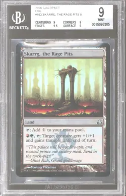 Magic MTG Guildpact FOIL Skarrg, The Rage Pits BGS 9 (9, 9, 9.5, 9) NEAR MINT NM - Image 1
