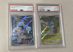 2023 Lot Of 2 Pokemon SV2P JP Tangela Art Rare & Eiscue PSA 10 - Image 1