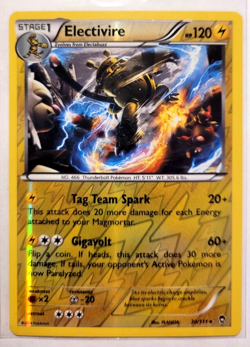 Pokemon TCG Furious Fists Electivire Reverse Holo Rare 30/111 NM/M Condition - Image 1