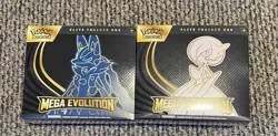 Mega Evolution MEG Elite Trainer Box ETB Set of 2 Lucario & Gardevoir NEW SEALED - Image 1