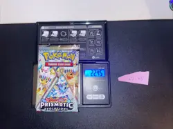 GOD PACKU 22.45g VERY HEAVY Prismatic Evolutions Pokemon Sealed Booster Pack New - Image 1
