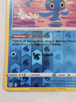 Manaphy 041 Brilliant Stars Reverse Holo Pokemon TCG - Image 3