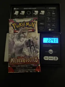 Heavy 22.41g Pokemon Sealed Paldea Evolved Booster Pack - Image 1