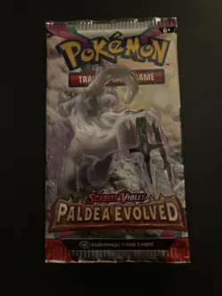 Heavy 22.41g Pokemon Sealed Paldea Evolved Booster Pack - Image 2