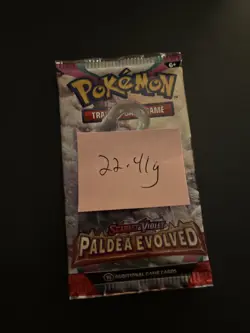 Heavy 22.41g Pokemon Sealed Paldea Evolved Booster Pack - Image 4