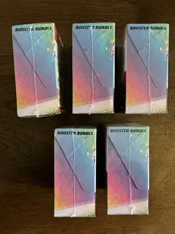 Pokemon TCG Prismatic Evolutions Booster Bundles Lot Of 5 Factory Sealed New - Image 2