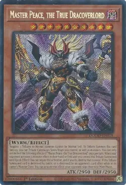 YuGiOh Master Peace, the True Dracoverlord Secret Rare 1st Edition NM (DOOD) - Image 1