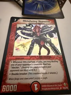 Old Duel Masters Card Lot Metalwing Skyterror Avalanche Giant Holos - Image 3