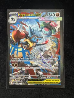 Pokemon Card - Mega Lucario ex 179/132 - Mega Evolutions - Mint - Image 1