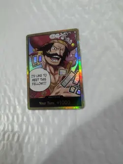 One Piece TCG Gol.D.Roger GOLD DON!! Card (OP-13) Carrying On His Will ENGLISH - Image 1