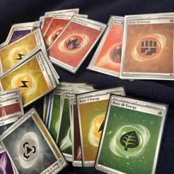 Lot Of 60 Pokemon Holo Basic Energy Cards From Different Modern Sets - Image 2