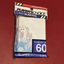 White Yu-Gi-Oh! Japanese Size Player's Choice Card Protector TCG Sleeves 60 D9/ - Image 1