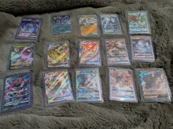 192 Pokemon Cards TCGMixed Cards Lot Different Sets And Languages in Top loaders - Image 1