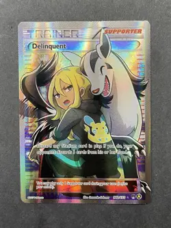 Pokemon Trainer Delinquent Full Art Holographic Card 98b/122 2017 - Image 1