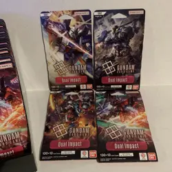 GUNDAM CARD GAME Dual Impact Sleeved Booster Pack Box ~ 24 Sealed Packs ~ GD02 - Image 3