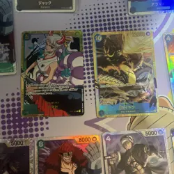 One Piece Card Secret Rare Yamato OP01-121 SEC NM Japanese W/ Kaido + 8 SR - Image 1