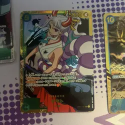 One Piece Card Secret Rare Yamato OP01-121 SEC NM Japanese W/ Kaido + 8 SR - Image 2