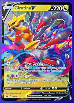 Pokemon Card Giratina V SWSH259 Black Star Promo Lost Origin NM - Image 1