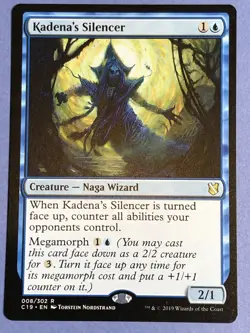 x1 Kadena's Silencer MTG Commander 2019 Magic C19 - Image 1