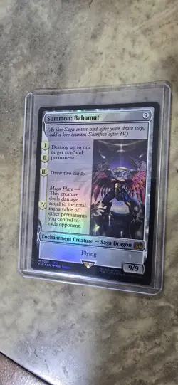 Summon: Bahamut Final Fantasy Foil Enchantment Creature Mythic MTG NM - Image 2