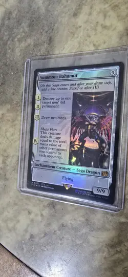 Summon: Bahamut Final Fantasy Foil Enchantment Creature Mythic MTG NM - Image 3