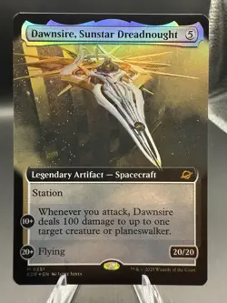 Dawnsire, Sunstar Dreadnought - Foil - Extended Art - Edge of Eternities - NM - Image 1