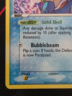 Pokemon TCG: Squirtle 64/100 Reverse Holo Stamped EX Crystal Guardians DMG - Image 5