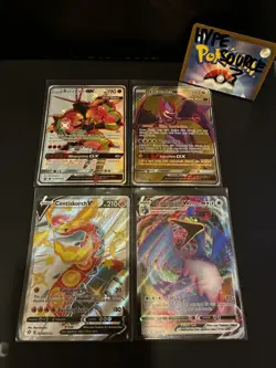 Pokemon Unified Minds Hidden Fates Ultra Rare Full Art Holo Set Near Mint - Image 1