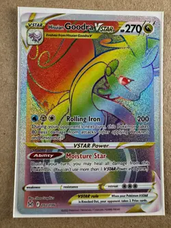 Pokemon TCG Pokemon Hisuian Goodra VSTAR Goodra Secret Rare Holo 202/196 - Image 1