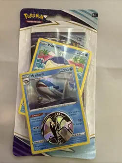 2021 | Pokemon | Sword & Shield Chilling Reign Booster Pack Wailord Blister Pack - Image 1