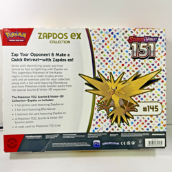 Pokemon Scarlet & Violet 151 Zapdos Ex Collection Box - New - Factory Sealed - Image 2
