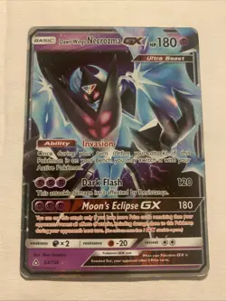 Pokemon TCG Dawn Wings Necrozma GX 63/156 Ultra Prism Ultra Rare Holo NM - Image 1