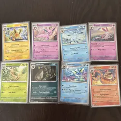 Pokemon Prismatic Evolutions Costco Mini Tin Cosmo Promos (8) Umbreon Sylveon - Image 1