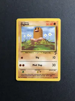 Pokemon TCG Diglett Base Set 2 71/130 Regular Unlimited Common - Image 1