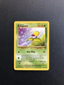 Pokemon TCG Bellsprout Base Set 2 66/130 Regular Unlimited Common - Image 1
