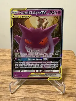 Gengar & Mimikyu GX 2019 Pokemon Sun & Moon Team Up #53 Tag Team NM Pack Fresh - Image 4