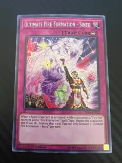 Yugioh Ultimate Fire Formation - Sinto FIGA-EN021 Secret Rare 1st Ed NM - Image 1