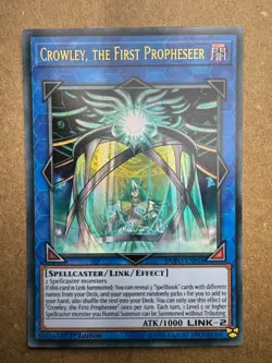 Crowley, The First Propheseer DUPO-EN028 1st Ed Yugioh - Image 1