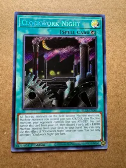 Clockwork Night BLCR-EN007 Battles of Legend: Crystal Revenge 1st Ed Yugioh - Image 1