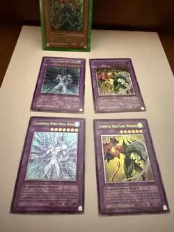 Yugioh Lot Elemental Hero Flame Wingman TLM Aqua Neos POTD 1st Edition Silver - Image 1