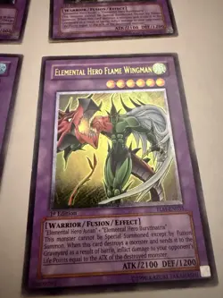 Yugioh Lot Elemental Hero Flame Wingman TLM Aqua Neos POTD 1st Edition Silver - Image 2