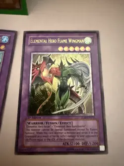 Yugioh Lot Elemental Hero Flame Wingman TLM Aqua Neos POTD 1st Edition Silver - Image 3