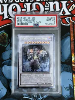 PSA 10 Loki, Lord of the Aesir STOR-EN039 Unlimited Edition Ultimate Rare Rarity - Image 1